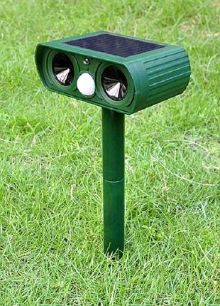 Ультразвуковий відлякувач тварин pestbye garden protector, на сонячній батареї