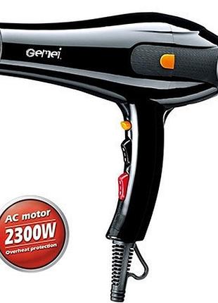 Фен для волос gemei gm-1752, 2300 вт