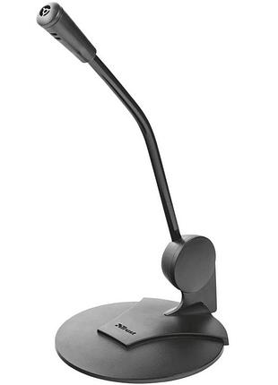 Настольный микрофон trust primo microphone 21674 черный