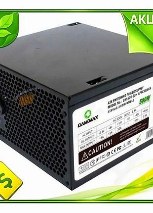 Ve блок питания 500 вт new version gamemax черный atx для пк надежное электроснабжение эффективный 80 n6w_ver
