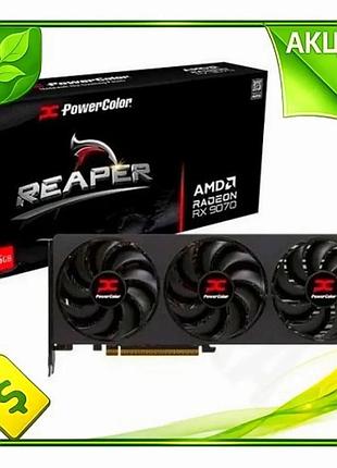 Ve відеокарта radeon rx 9070 new version xt powercolor 16гб gddr6 для ігор активне охолодження 8k граф n6w_ver
