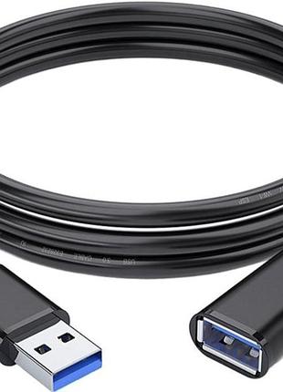 Кабель essager usb extension cable usb 3.0 male to female 2м
