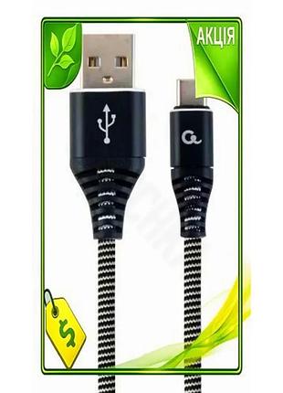 Ve кабель usb type-c 2 new version м cablexpert чорний для зарядки і синхронізації 2.1a стандартний не n6w_ver