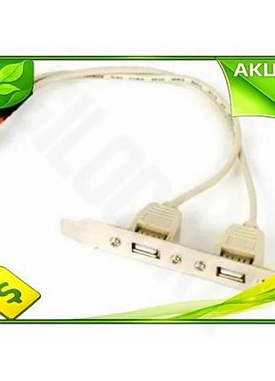Ve планка расширения cablexpert 2xusb new version 2.0 задняя стенка usb хаб для компьютера ноутбука us n6w_ver