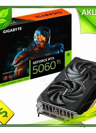 Ve відеокарта geforce rtx 5060 new version ti gigabyte 16gb gddr7 для ігор 128-біт активне охолодження n6w_ver