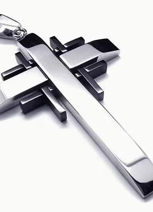 Кулон крестик cross snake 04798