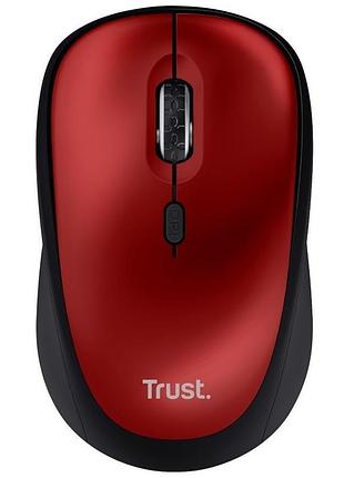 Миша комп'ютерна trust yvi+ wireless mouse eco red 24550 1600dpi бездротова червоний