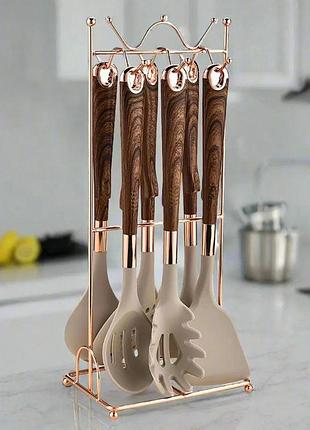 Набор кухонных принадлежностей silicone kitchen set at-d1k, 7 в 1