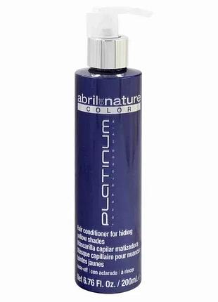 Профессиональная маска с антижелтым эффектом abril et nature platinum toner, 200 мл