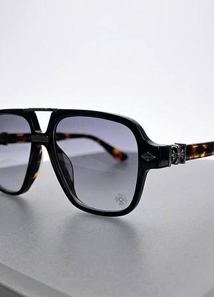 Солнцезащитные брендовые мужские очки chrome hearts (38260-1)