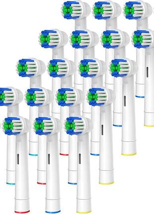 Сток. змінні насадки для зубної щітки genkent сумісні з oral-b, 18 шт.