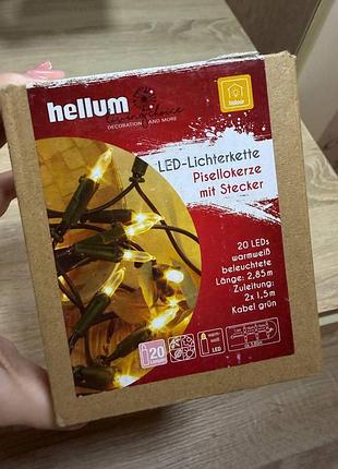 Новорічна світлодіодна гірлянда hellum led-lichterkette pisellokerze