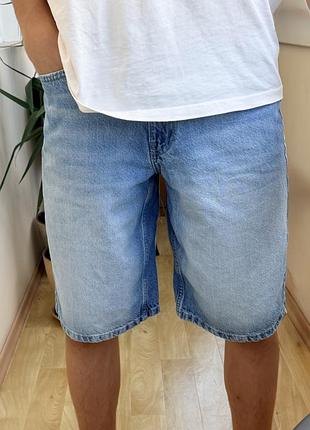 Джинсовые шорты baggy bershka! размер s(28)