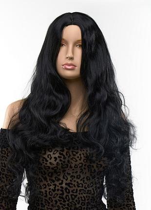 Перука довга кучерява fetish hair брюнетка sexstyle