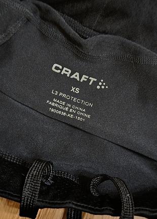 Капрі бриджі спортивні жіночі бігові від бренду craft performance run 3/4 tights xs s чорні