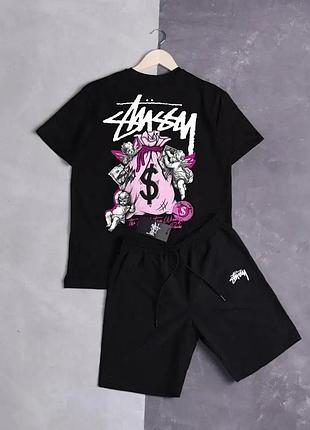 Комплект шорти+футболка stussy