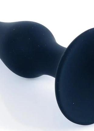 Анальный плаг silicone plug black - large sexstyle 5