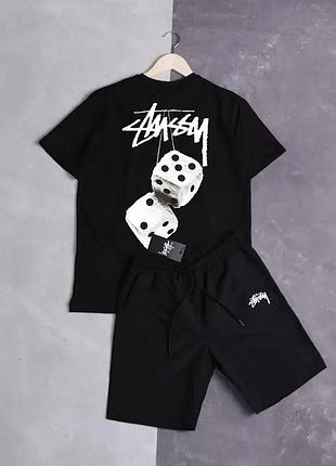 Комплект шорти+футболка stussy