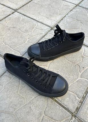 Базовые черные женские кеды кеди 38 -38,5р