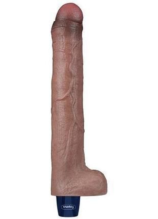 Вибратор - real softee rechargeable silicone vibrating dildo 10.5" sexstyle 2