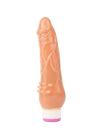 Вибратор реалистичный, рельефный chisa basic luv theory beginner rider, бежевый sexstyle 3
