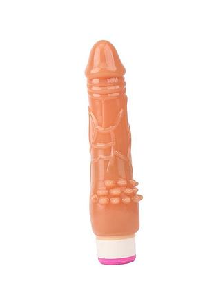 Вибратор реалистичный, рельефный chisa basic luv theory beginner rider, бежевый sexstyle 4