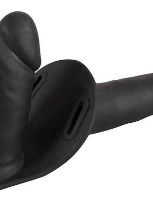 Страпон - double strap on black silicone sexstyle 5