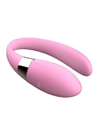 Вибратор для пар - v-vibe pink, usb, 7 function, remote control sexstyle 2
