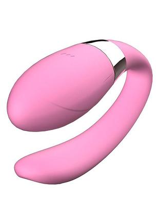 Вибратор для пар - v-vibe pink, usb, 7 function, remote control sexstyle 3
