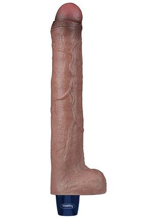 Вiбратор 10.5 real softee vibrating dildo sexstyle 7