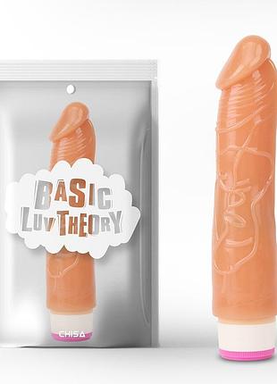 Вібратор реалістичний мультишвидкісний chisa basic luv theory, бежевий sexstyle 2