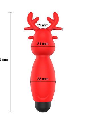 Мини-вибратор - erospace sweet play mini reindeer vibrator a10 sexstyle 6
