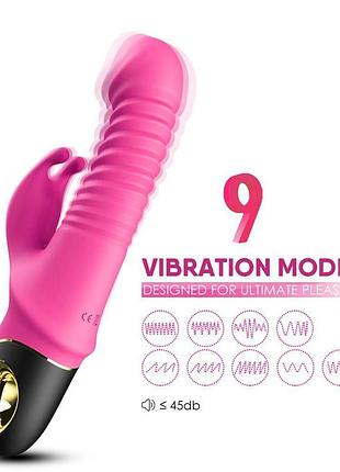 Вибратор - thrusting vibrator zing pink sexstyle 3