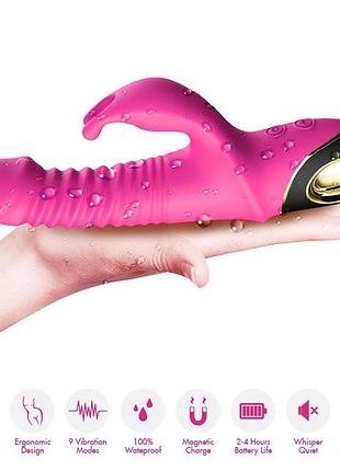 Вибратор - thrusting vibrator zing pink sexstyle 6