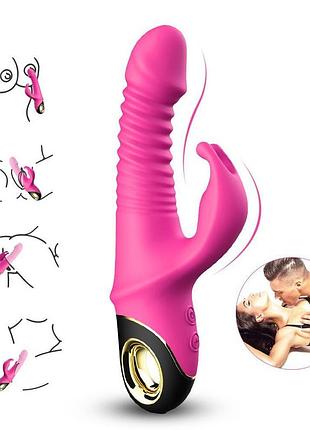 Вибратор - thrusting vibrator zing pink sexstyle 7