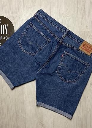 Мужские джинсовые шорты levis 501, размер 34 (l)