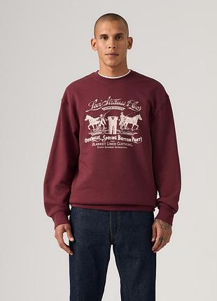 Свитшот на флисе levi's с принтом