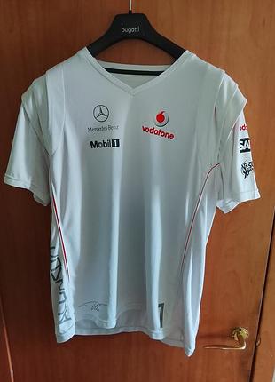 Оригинальная винтажная футболка f1 vodafone mclaren mercedes 2007рока.коллекционная серия(fernando alonso #1)