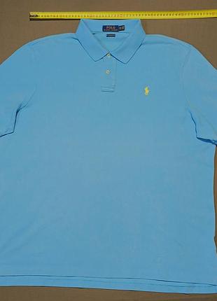 Плечи 52 см polo ralph lauren 
size xxl блакитне  поло classic fit 100%cotton