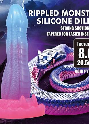 Фаллоимитатор power monsters void python – 20.5 cm rippled monster silicone dildo sexstyle 2