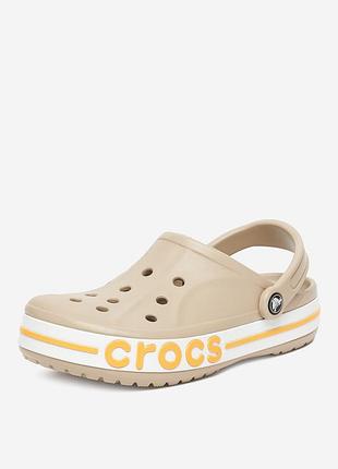 Оригинальн! сша! женские шлепанцы crocs bayaband beige 205089-2v3 кроксы в новом состоянии лето