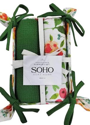 Набор 2 хлопковых полотенца soho summer хлеб