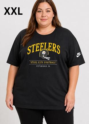 Жіноча футболка nike pittsburgh steelers nfl team apparel чорна xxl