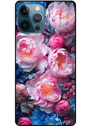 Силиконовый чехол цветы для xiaomi samsung motorola nokia iphone zte vivo oppo realme пионы 01