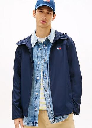 Нова куртка-вітровка tommy hilfiger (томами outdoor shell jacket windbreaker navy) з європи l,xl