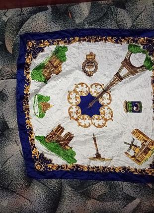 Хустка платок з визначними пам'ятками парижа