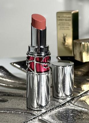 Зволожуючий блиск для губ yves saint laurent candy glaze lip gloss stick (15 showcasing nude) 3.2 g