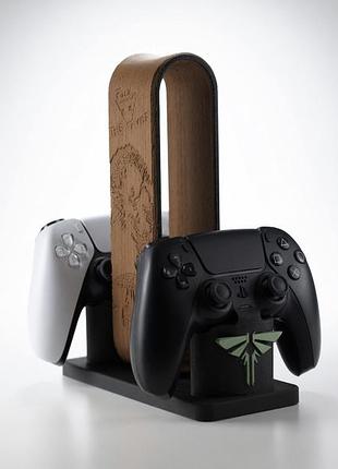 Универсальная подставка для наушников и двух контроллеров - the last of us 2 edition