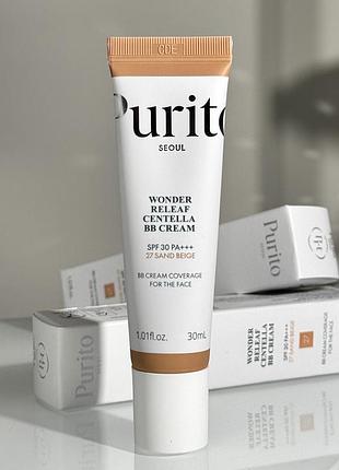 Bb-крем з екстрактом центелли purito seoul wonder releaf centella bb cream (27 sand beige) 30 ml