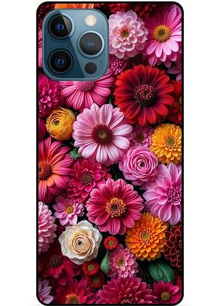 Силіконовий чохол квіти для xiaomi samsung motorola nokia iphone zte vivo oppo realme цинії